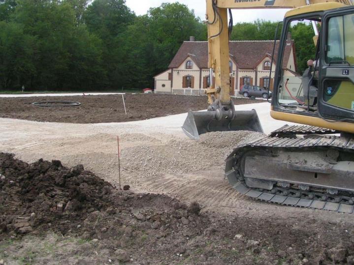 Fondations chemin d'accès Pithiviers